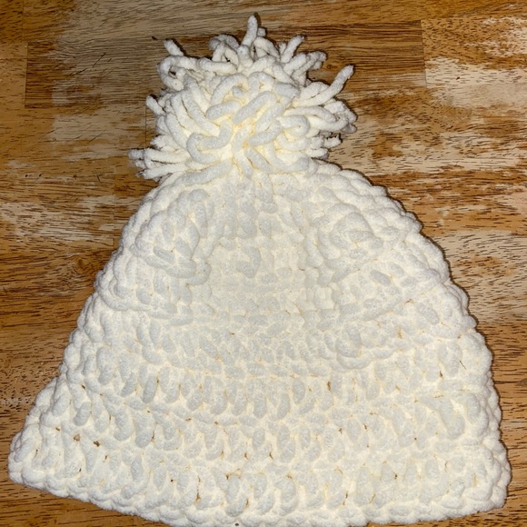 Off White Winter Hat - Picture 2 of 4
